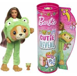 Mattel Barbie Cutie reveal v kostýme -  psík v zelenom kostýme žabky 25HRK24
