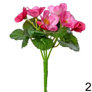 Begónia 19cm ružová 208057R - Umelé kvety