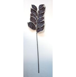 DecorGlass RM1729 - Vetvička zamrznuté listy bordová 62cm