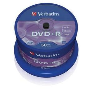 Verbatim DVD+R 50ks, 4.7GB 16x 43550 - DVD disk
