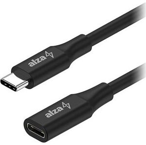 AlzaPower Core USB-C (M) to USB-C (F) 3.2 Gen 1, 0.5m čierny
