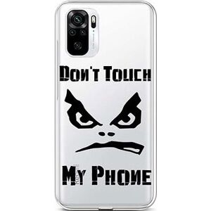 TopQ Kryt Xiaomi Redmi Note 10S Don't Touch priehľadný 85969