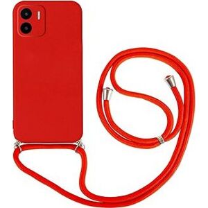 TopQ Kryt Xiaomi Redmi A1 červený so šnúrkou 93550