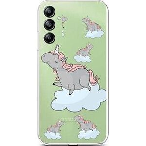 TopQ Kryt Samsung A14 5G Grey Unicorns 93001