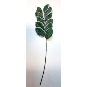 DecorGlass RM1730 - Vetvička zamrznuté listy zelená 62cm