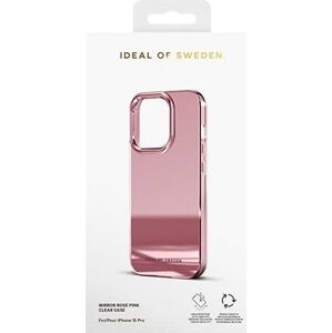 iDeal Of Sweden Ochranný kryt Clear Case na iPhone 15 Pro Mirror Pink