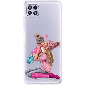 iSaprio Kissing Mom – Blond and Girl pre Samsung Galaxy A22 5G