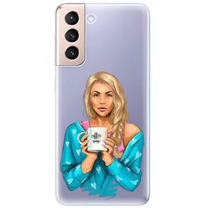 iSaprio Coffe Now - Blond na Samsung Galaxy S21 Ultra